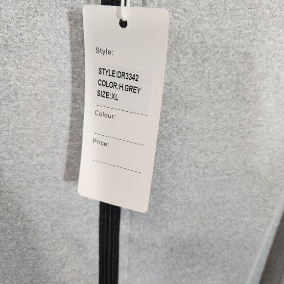 Daisy Zip Front Mock Neck Romper - Gray - Size XL - Picture 6 of 7